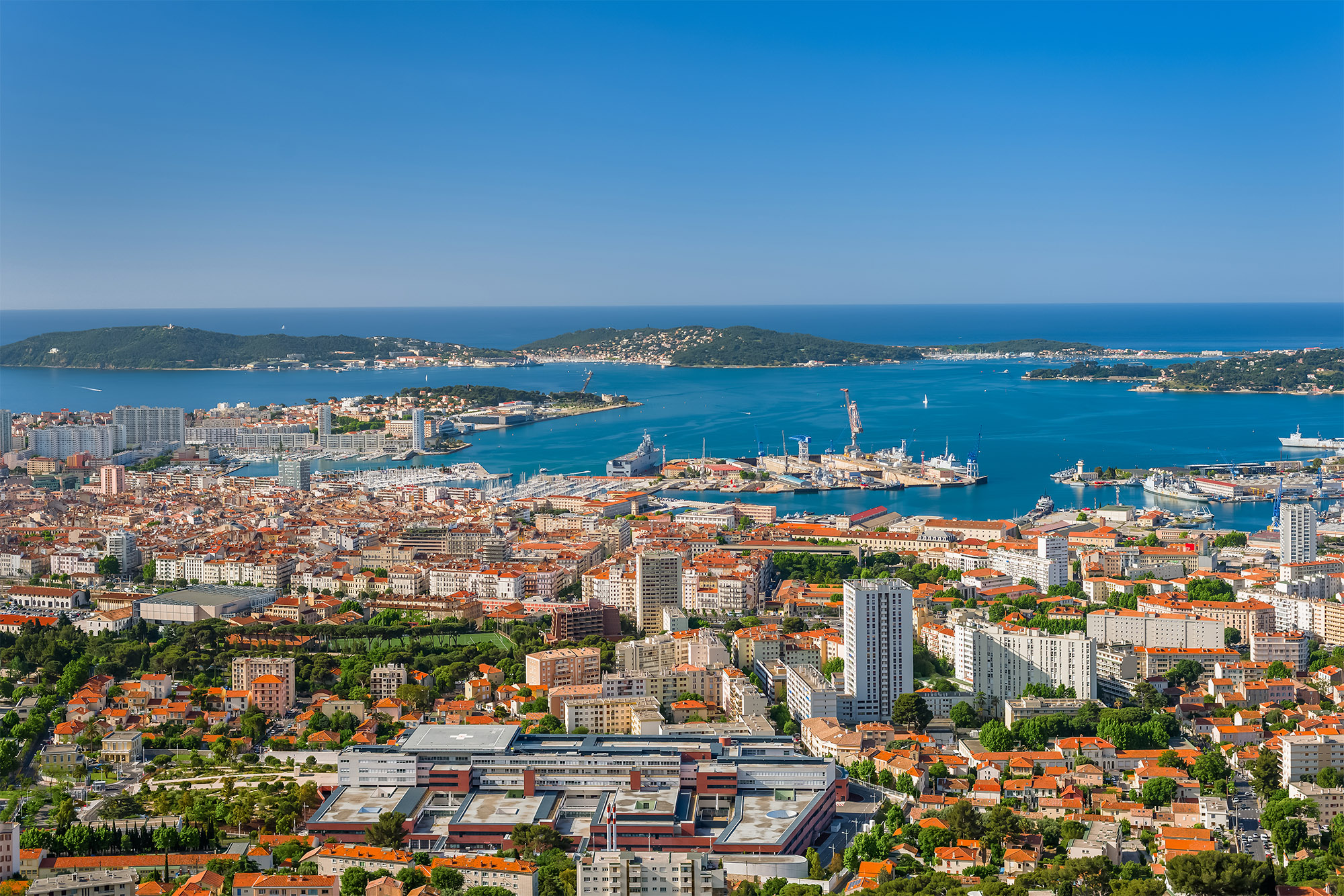 toulon vue du ciel